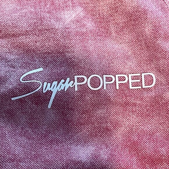 Sugar Popped Extreme Lift  Athletic Set Legging Crop Top Berry Pink Stretch Knit - Picture 9 of 9